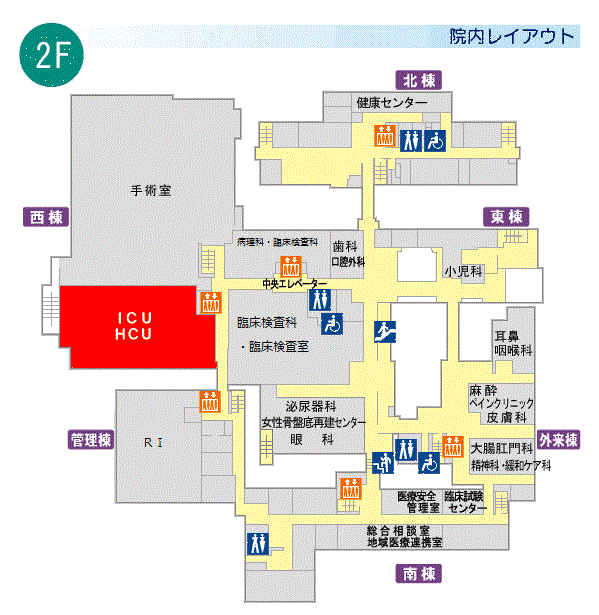 図：院内レイアウト