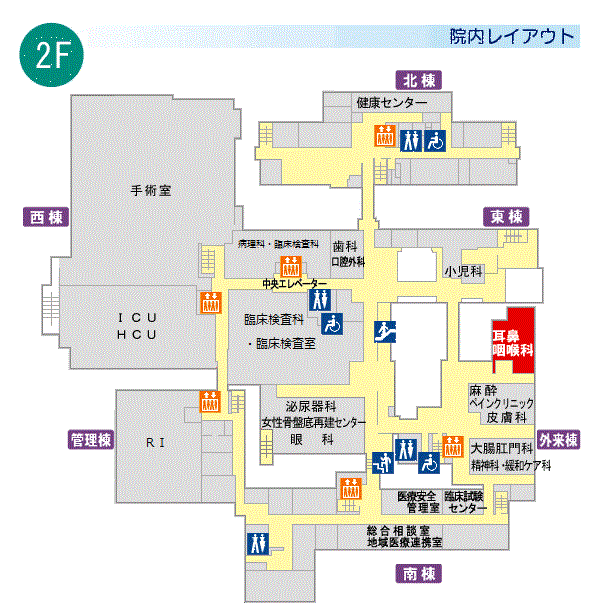 図：院内レイアウト