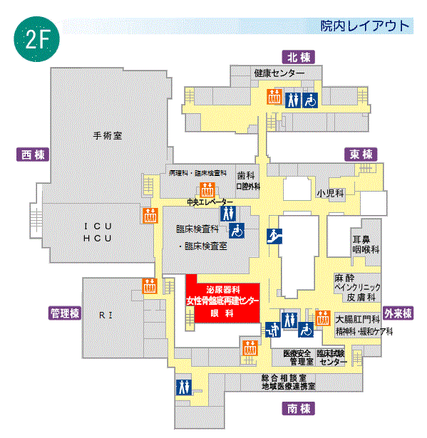 図：院内レイアウト