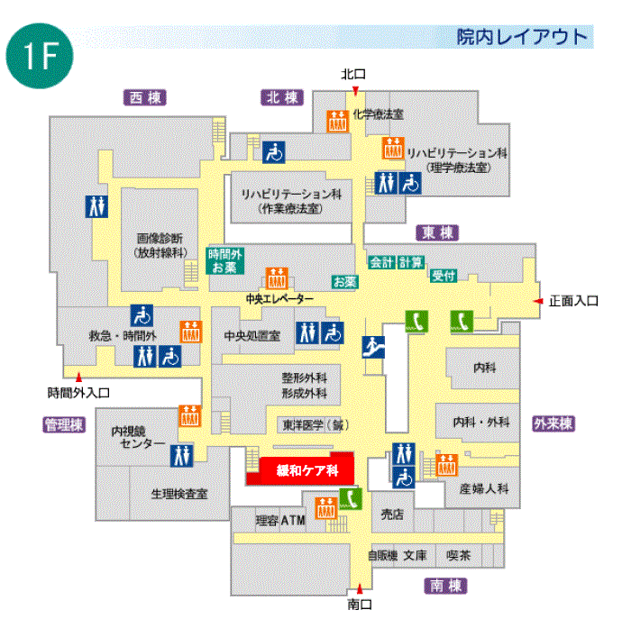 図：院内レイアウト