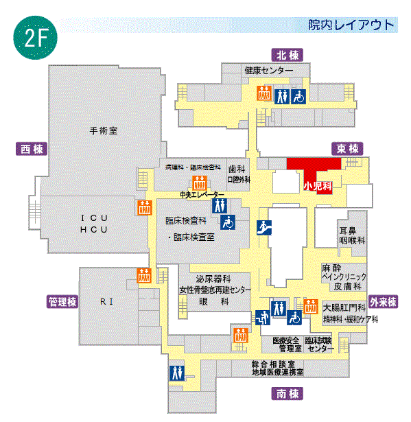 図：院内レイアウト